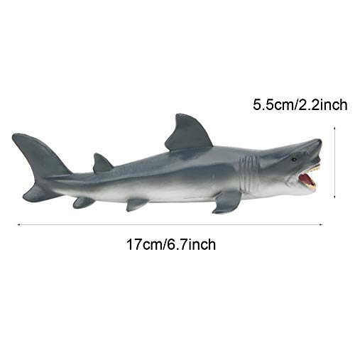 Zerodis Gran Juguete de tiburón Blanco, simulación Realista Modelo de Animal Marino Océano Juguete de tiburón Modelo Escritorio Hogar Oficina Decoración Juguete Educativo