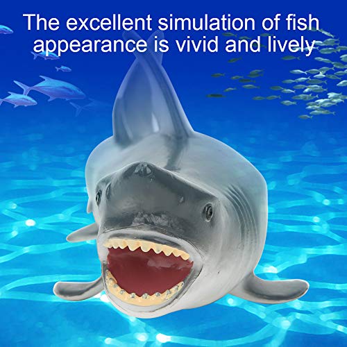 Zerodis Gran Juguete de tiburón Blanco, simulación Realista Modelo de Animal Marino Océano Juguete de tiburón Modelo Escritorio Hogar Oficina Decoración Juguete Educativo