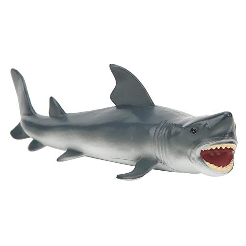 Zerodis Gran Juguete de tiburón Blanco, simulación Realista Modelo de Animal Marino Océano Juguete de tiburón Modelo Escritorio Hogar Oficina Decoración Juguete Educativo