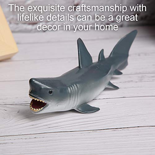 Zerodis Gran Juguete de tiburón Blanco, simulación Realista Modelo de Animal Marino Océano Juguete de tiburón Modelo Escritorio Hogar Oficina Decoración Juguete Educativo