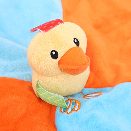 Zerodis Manta de Seguridad para bebés, edredón con Forma de Pato de Felpa para bebés, Mantas relajantes para bebés, Juguete de Peluche para bebés recién Nacidos, niñas y niños(#1)