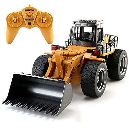 1/14 Scale Model Building Car Toy 2.4G Radio RC Engineering Vehicle The Bucket Can Move Independently Outdoor Transport Excavator 6-Channel RC Vehicle for Boys