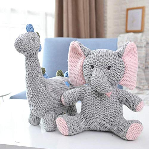 22 * 11 cm Estilo nórdico Ins Unicornios de Punto Caliente Elefante Conejito Dinosaurio Juguete de Peluche Juguete de Seguridad mordedura Juguetes para bebés bebé Dormir apaciguar muñeca aproximadame