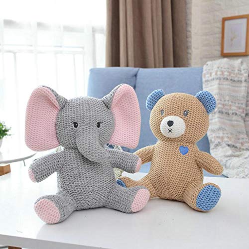 22 * 11 cm Estilo nórdico Ins Unicornios de Punto Caliente Elefante Conejito Dinosaurio Juguete de Peluche Juguete de Seguridad mordedura Juguetes para bebés bebé Dormir apaciguar muñeca aproximadame