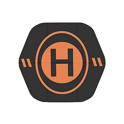 ALEOHALTER Almohadilla de aterrizaje para drones, plegable hexagonal de 21.65 x 19.69 pulgadas de ancho x 19.69 pulgadas de ancho impermeable de doble propósito, para la mayoría de drones