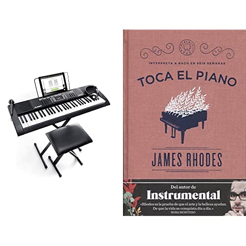 Alesis Melody 61 Mkii – Teclado Electrónico/Piano Digital Con 61 Teclas, Atril Y Banqueta + Toca El Piano: Interpreta A Bach En Seis Semanas