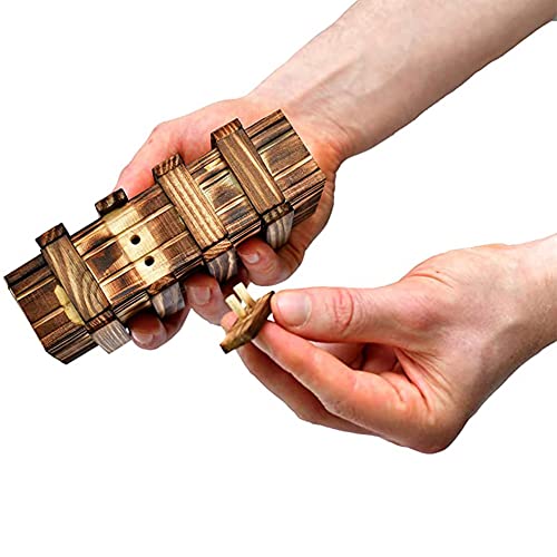 Amasawa Caja Secreta Madera, Madera Mágica Regalo Caja, Madera Mágica Rompecabezas, Mágica Rompecabezas Caja, con 2 Cajón Secretopara Regalos Creativos, para Regalar Dinero, Cupones de Cumpleaños
