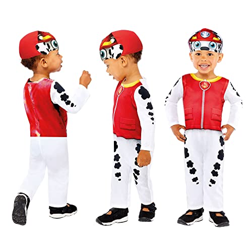 Amscan 9909107 Marshall Disfraz de Halloween para bebé, 8-24 meses, rojo, 18-24