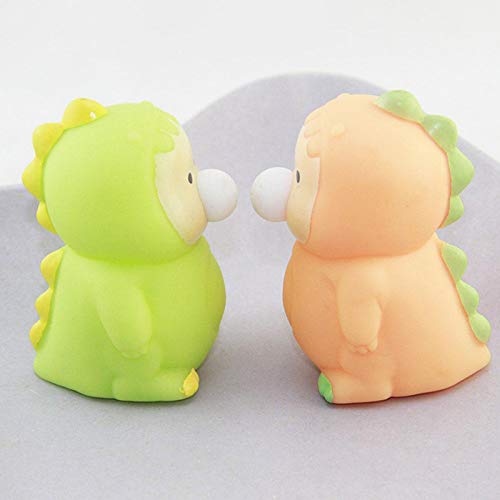 Aoten Baby Dragons Spit Bubble Pinch Music Squeezes Bubbles Funnys Vent Toys for Kids Adults Stress Relief Toy 2pcs