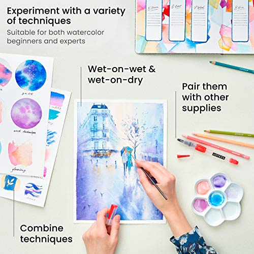 Arteza Pinturas de acuarela de calidad | Set de 60 colores | Tubos de 12 ml | Acuarelas de colores para artistas, estudiantes y principiantes