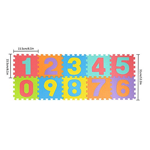 arthomer Abecedario Número Puzle Rompecabezas Alfombra Letras Esponja Suelo 36pcs Alfombra Juegos para Niños Niños por Wedding Decor