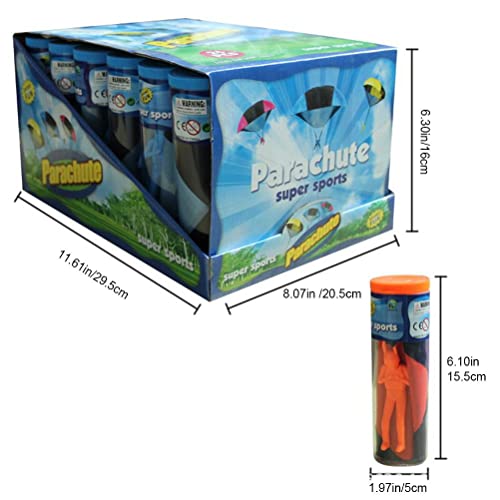 Asotagi Juego de paracaídas de 4 piezas para hombre, vuelo libre de enredos, juguete creativo multicolor para niños y niñas, niños y adultos
