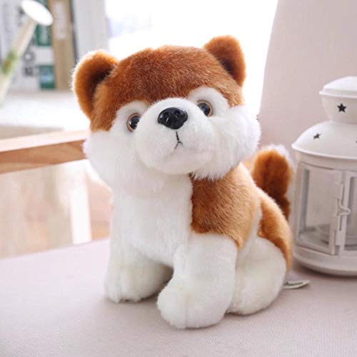 BAIMENGLONG 23 cm Super Kawaii Perro Peluche Lindo Simulación Husky Dog Peluche Toy Relleno Muñeca Muñeca Bebé Regalo Juguete Suave tierno (Color : 2)