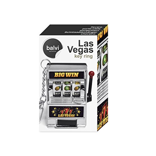 Balvi Llavero Las Vegas en Forma de máquina tragaperras Plástico/Metal 4,8cm