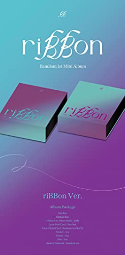 BamBam - riBBon [riBBon ver.] (1st Mini Album) [Pre Order] CD+Photobook+Folded Poster+Others with Tracking, Extra Decorative Stickers, Photocards