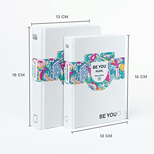 Be You Easy - Agenda tamaño estándar, colección 21/22, color perla