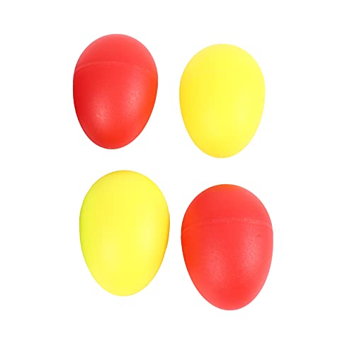 Beauneo 8 Piezas JuguetóN PercusióN de PláStico Musical Huevo Maracas Egg Shakers NiiOs Juguetes- 4 Colores Diferentes
