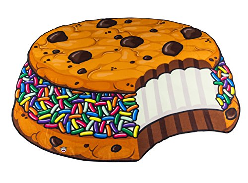 BigMouth Inc – Toalla Playa Galetta Helado Bollito Bizcochito Cookie Gigante – XXL Redonda Bano Alfombra