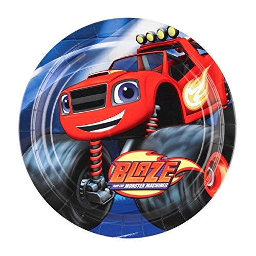 Blaze and the Monster Machines - Platos, pack de 8 unidades (Amscan 9991352)