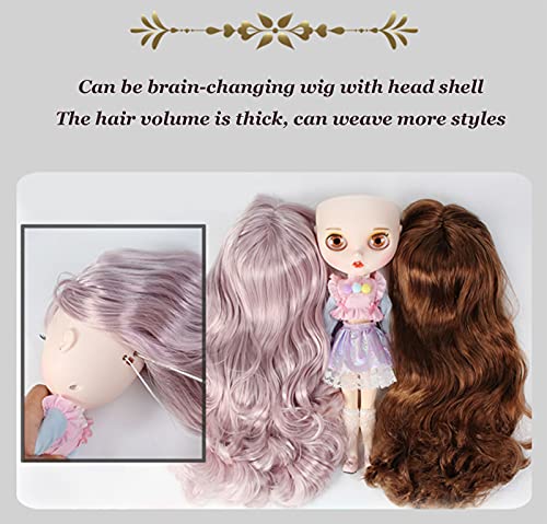 Blythe Doll 1/6, 19 Joints Blythe Muñeca + Maquillaje Cara + Ropa + Ojos de 4 Colores + 9 Pares de Manos