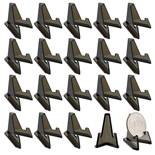 BSTKEY - Soporte para monedas (tamaño pequeño), acrílico, Mini/Black/20Pcs