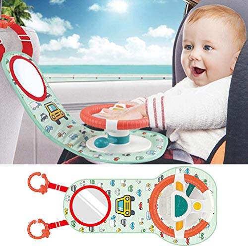 BSTQC El Volante del Coche Actividad Juguetes de simulación de Coches de Juguetes educativos con luz y Sonido de los Cabritos del bebé Desarrollo Musical para niños Mesa de Actividades