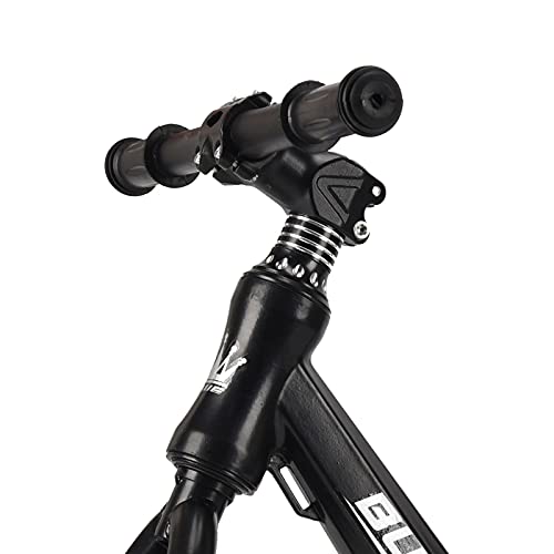 Bueuwe 12 14 Pulgadas Bicicleta Sin Pedales,First Bike para NiñOs De 2 A 7 AñOs,con SillíN Ajustables,Ultraligera,Negro,12inch