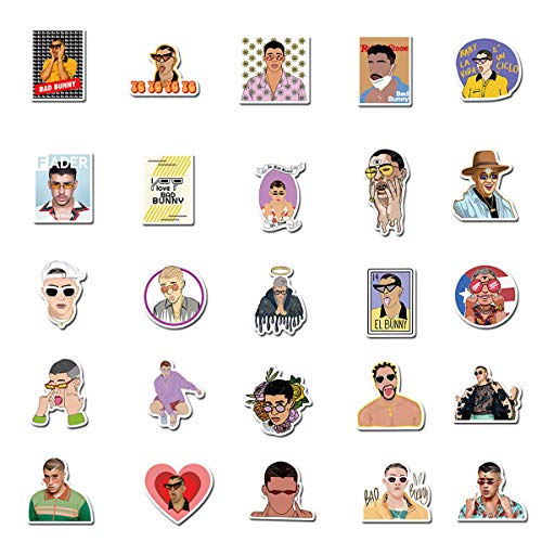 Calcomanías de vinilo con diseño de Rapper Tyler The Creator (50 unidades), Conejito malo