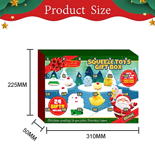Calendario De Adviento De Navidad 2020 con 24 Piezas De Lindo Juguete para Apretar, Regalo Sorpresa para Niñas Chicos Adolescentes Adultos Oddity
