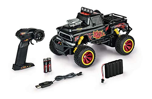 Carson 1:16 Bad Bull 2.4G 100% RTR, Coche teledirigido, Incluye Pilas y Mando a Distancia, Velocidad de hasta 20 km/h, 500404161