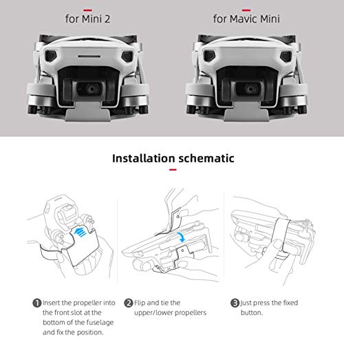 Correa de Hebilla de Hélice, Hecha de Material de Goma Termoplástica Flexible, Soporte Estabilizador Cinturón Protector Ajuste TPR Diseñado para dji Mavic Mini 1/2