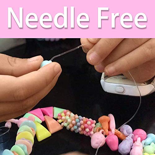 Cuentas Coloridas para Hacer Joyas,Abalorios Perlas de Agua,Abalorios Colores Macrame,Abalorios Colores Plastico,Bricolaje Cuentas,Pulseras Kit,Hacer Joyas para Niños
