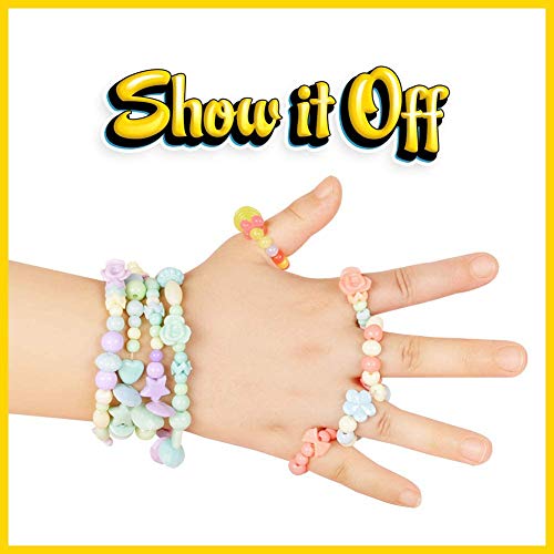 Cuentas Coloridas para Hacer Joyas,Abalorios Perlas de Agua,Abalorios Colores Macrame,Abalorios Colores Plastico,Bricolaje Cuentas,Pulseras Kit,Hacer Joyas para Niños