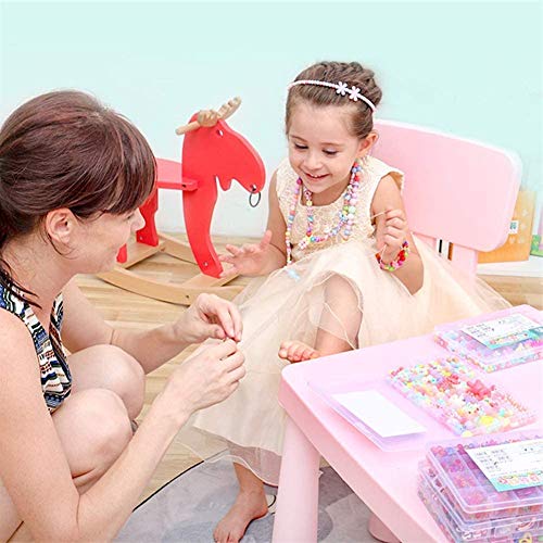 Cuentas Coloridas para Hacer Joyas,Abalorios Perlas de Agua,Abalorios Colores Macrame,Abalorios Colores Plastico,Bricolaje Cuentas,Pulseras Kit,Hacer Joyas para Niños