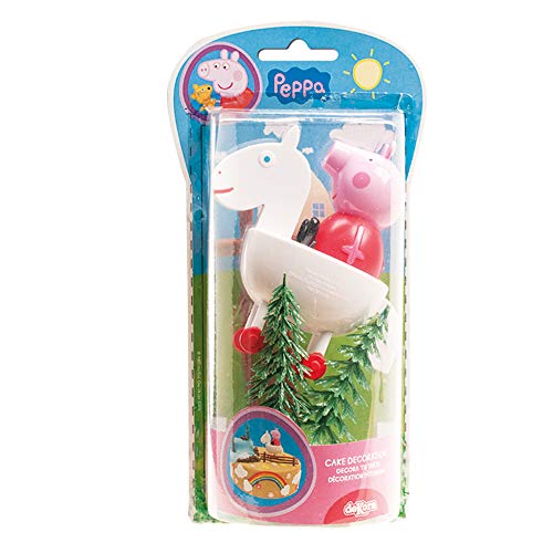 Dekora-302029 Kit de Decoracion de Tartas con Figuras Decorativas de Peppa Pig, Multicolor (GU24162)