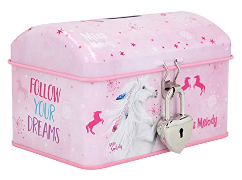 Depesche Hucha de Metal Miss Melody, 8,7 x 12,1 x 8 cm, 3151