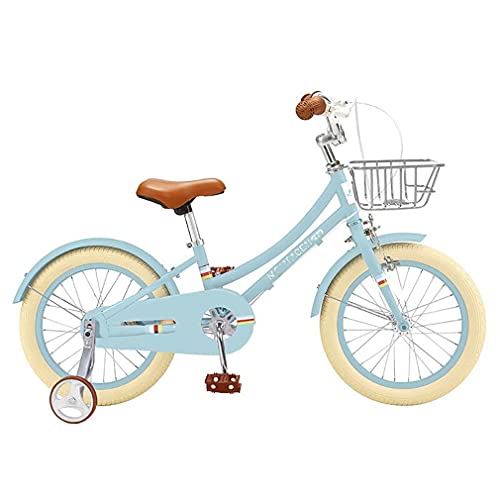 DHMKL 16/18/20 Pulgadas Bici Infantiles,Bicicleta NiñOs/Acero con Alto Contenido Carbono/Rueda Auxiliar/con Timbre/Asiento Y Manillar Regulables/Apto NiñOs 4 A 15 AñOs