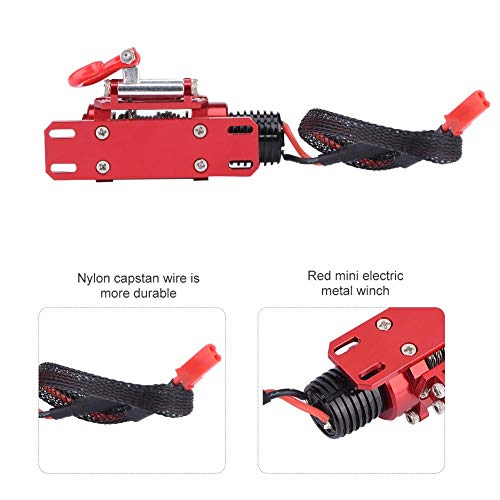 Dilwe RC Winch, 1:10 Crawler Climbing Cars Metal El¨¦ctrico para SCX10 D90 D110 TF2 TRX4 KM2