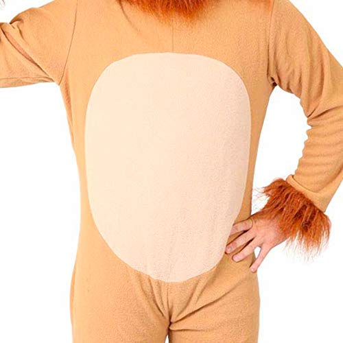 Disfraz de león de lujo de 2 piezas para adultos. Traje de león con cola + capucha separada para disfraz de disfraz de Navidad, Día Mundial del Libro, Halloween y TV y película. XXL