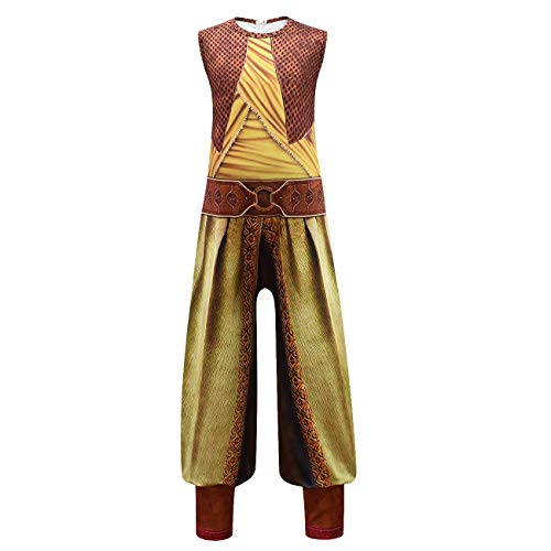 Disfraz divertido de película Raya Cosplay para niños Halloween carnaval mono