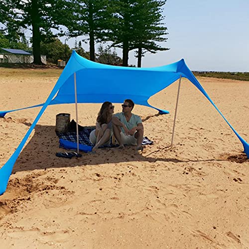 Doans Toldos De Playa Ligeros Portátiles Impermeables Tejidos De Lycra Grandes para Parques De Playas Y Toldos para Exteriores Upgrade