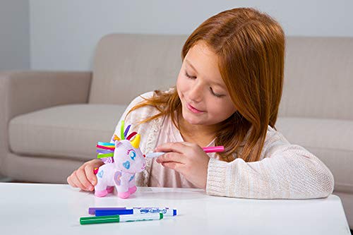 Doodle Bear L18012 - Juego de marcadores de Colores para niños, diseño de Unicornio, Color Morado y Lavable, para niños y niñas a Partir de 3 años