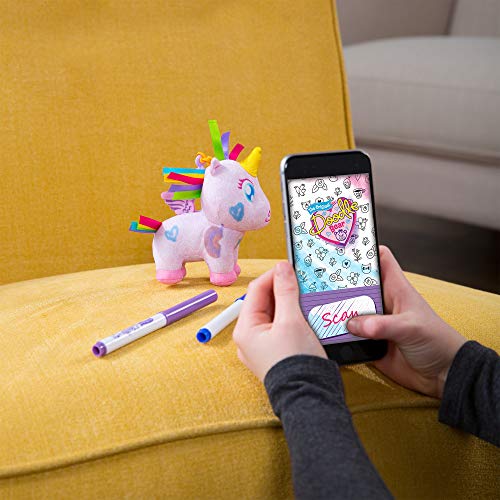 Doodle Bear L18012 - Juego de marcadores de Colores para niños, diseño de Unicornio, Color Morado y Lavable, para niños y niñas a Partir de 3 años