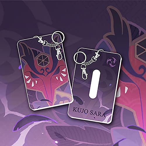 DTSYHSD Colgante Llavero, para Genshin Impact, Kujo Sara, Llavero Disfraz Cosplay Cubierta Tarjeta, Juego Tarjetas Moda, Regalo Coleccionable FanáTicos Juego