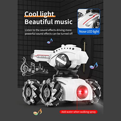 Eastleader Coche de Control Remoto, 3 en 1 Tanque de Bomba de Agua de Control Remoto 4WD con luz LED RC Tank Toy Toy Toy Remoto Control Toys Toys