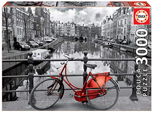 Educa Ámsterdam Puzzle, 3000 Piezas, Multicolor (16018) + Almuerzo En Nueva York Puzzle, 1500 Piezas, Multicolor (16009)
