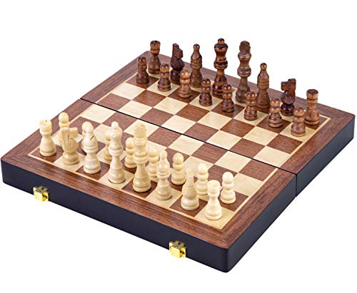 Engelhart - Hermoso Juego de ajedrez de Madera de Lujo (30 cm)