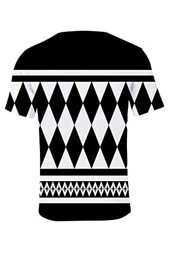 Enhopty Camiseta de manga corta, diseño de Tokyo Revengers Ken Ryuguji, color negro, talla L (pecho 106 cm)