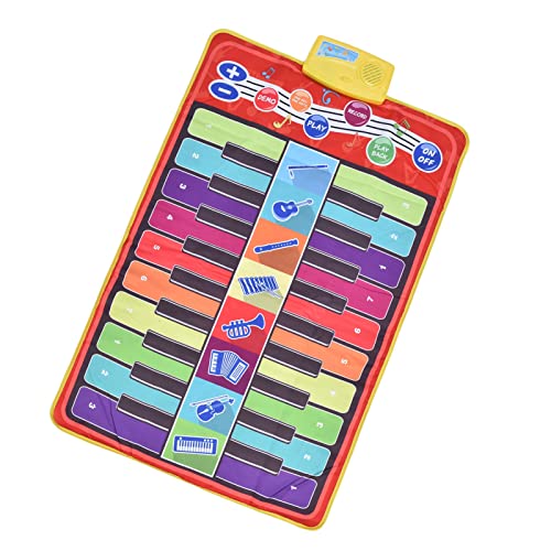 Entatial Manta del Piano del Juego de los Niños, Manta Excelente de la Música de los Niños No Tóxicos para el Hogar(CP4954 (88 * 60 cm))