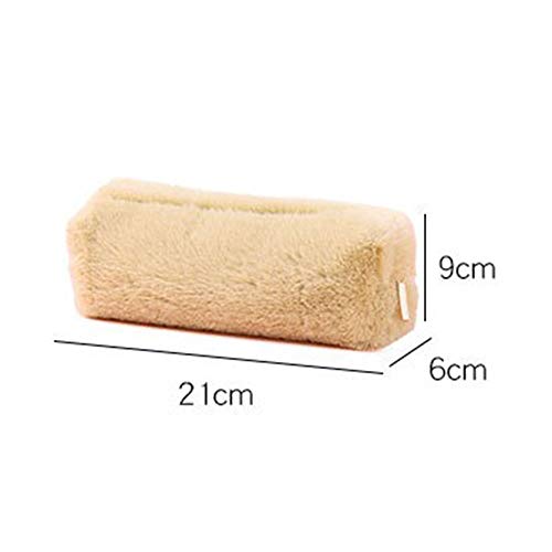 Estuche de peluche, 1 bolsa de peluche Kwayi para bolígrafos, linda bolsa de maquillaje, para adolescentes, niños, estudiantes, bolsa de almacenamiento para monedero, lápiz cosmético